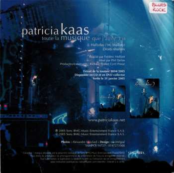 CD Patricia Kaas: Toute La Musique Que J’aime