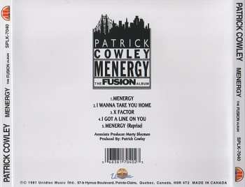 CD Patrick Cowley: Menergy (The Fusion Album)