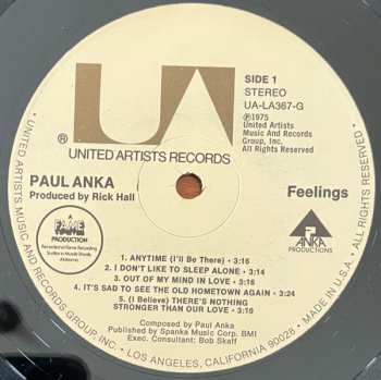 LP Paul Anka: Feelings
