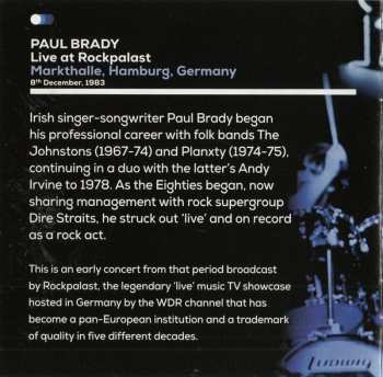 CD/DVD Paul Brady: Live At Rockpalast