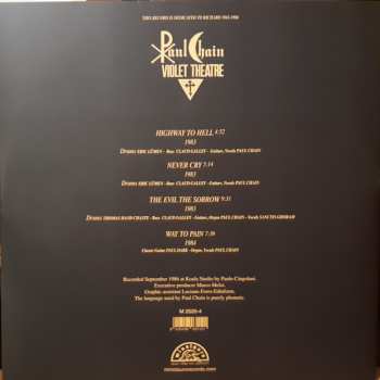 LP Paul Chain Violet Theatre: Paul Chain Violet Theatre LTD | PIC