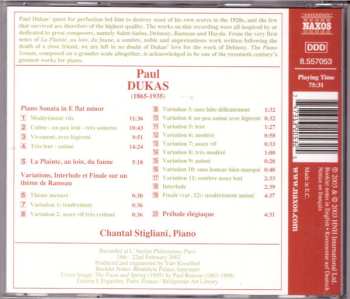 CD Paul Dukas: Complete Piano Music