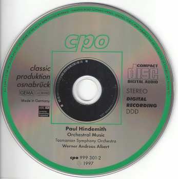 5CD/Zestaw pudełkowy Paul Hindemith: Complete Orchestral Works 2