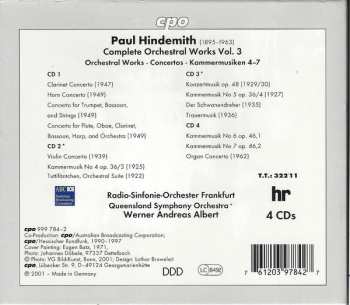 4CD/Zestaw pudełkowy Paul Hindemith: Complete Orchestral Works 3