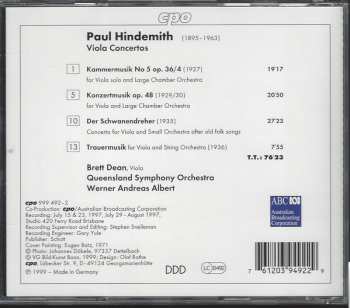 4CD/Zestaw pudełkowy Paul Hindemith: Complete Orchestral Works 3