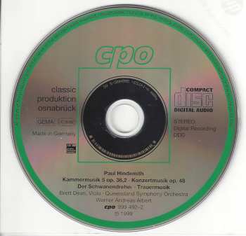 4CD/Zestaw pudełkowy Paul Hindemith: Complete Orchestral Works 3