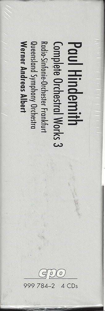 4CD/Zestaw pudełkowy Paul Hindemith: Complete Orchestral Works 3