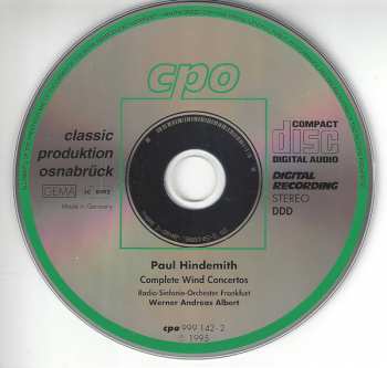 4CD/Zestaw pudełkowy Paul Hindemith: Complete Orchestral Works 3