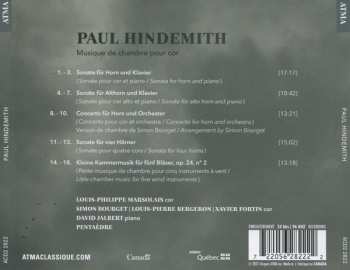 CD Paul Hindemith: Musique de Chambre Pour Cor
