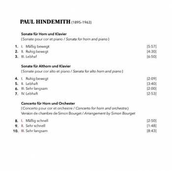 CD Paul Hindemith: Musique de Chambre Pour Cor