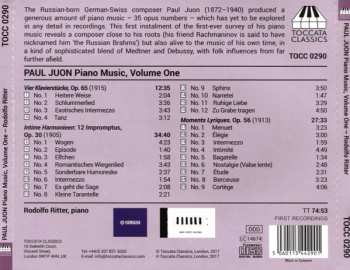 CD Paul Juon: Piano Music, Volume One