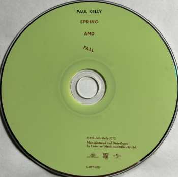 CD Paul Kelly: Spring And Fall LTD