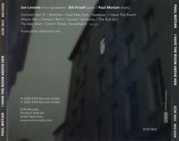 CD Paul Motian: I Have The Room Above Her
