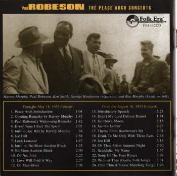 CD Paul Robeson: The Peace Arch Concerts