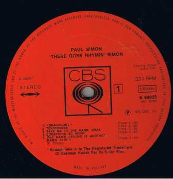 LP Paul Simon: There Goes Rhymin' Simon