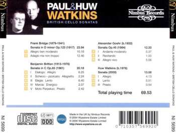 CD Huw Watkins: Paul & Huw Watkins - British Cello Sonatas