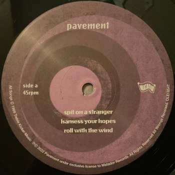 LP Pavement: Spit On A Stranger LTD