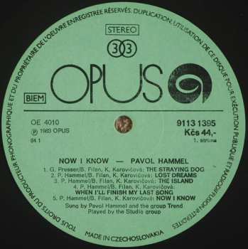 LP Pavol Hammel: Now I Know