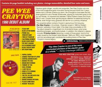 CD Pee Wee Crayton: 1960 Debut Album Plus 15 Bonus Tracks