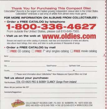 CD Peg Clancy: Songs From Ireland