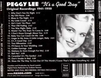 CD Peggy Lee: It's A Good Day (Original Recordings 1941 - 1950)