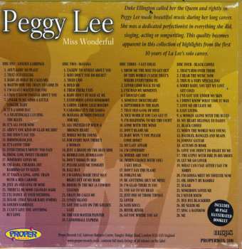 4CD/Zestaw pudełkowy Peggy Lee: Miss Wonderful
