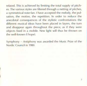 CD Danmarks Radios Symfoniorkester: Symphony - Antiphony / Symphony In Time