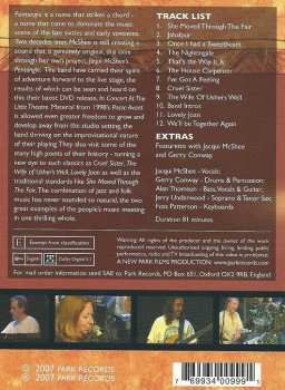 DVD Pentangle: Jacqui McShee 's Pentangle  In Concert ( Little Theatre, Chipping Norton. April 2000)