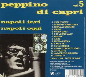 CD Peppino Di Capri: Napoli Ieri Napoli Oggi Vol. 5
