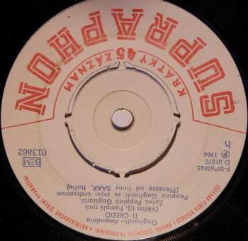 SP Orchestra Peppino Gagliardi: Questa Sera Non Ho Pianto / Ti Credo