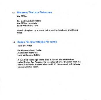 CD Lena Willemark: Frifot