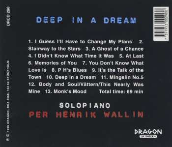 CD Per Henrik Wallin: Deep In A Dream: Solopiano