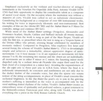 CD Antonio Vivaldi: Stabat Mater / Motet "In Furore Giustissimae Irae" / Stabat Mater