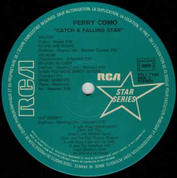 LP Perry Como: Catch A Falling Star 