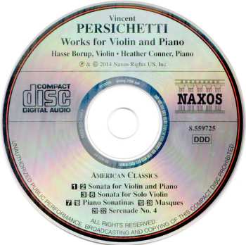 CD Hasse Borup: Works For Violin And Piano