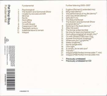 2CD Pet Shop Boys: Fundamental / Further Listening 2005–2007