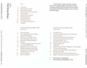 3CD Pet Shop Boys: Yes / Further Listening 2008–2010