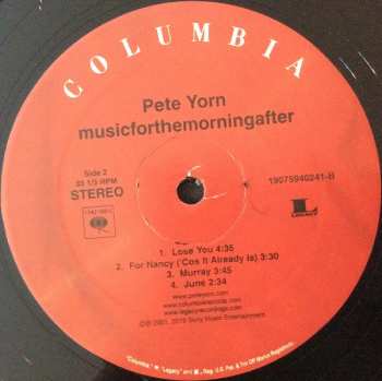 2LP Pete Yorn: Musicforthemorningafter