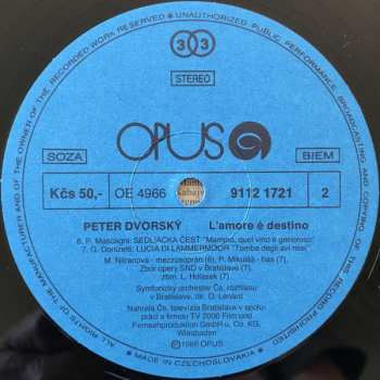 LP Peter Dvorský: L'amore È Destino