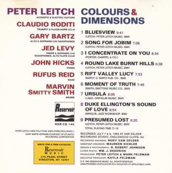 CD Peter Leitch: Colours & Dimensions