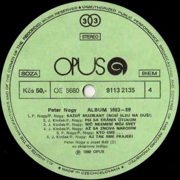 2LP Peter Nagy: Album 1983-89