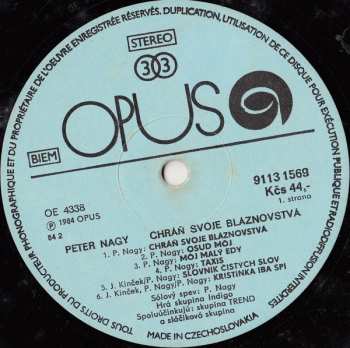 LP Peter Nagy: Chráň Svoje Bláznovstvá