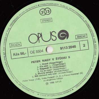 LP Peter Nagy: V Štúdiu S