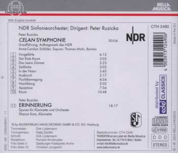 CD Peter Ruzicka: Celan Symphonie (Uraufführung) plus Erinnerung
