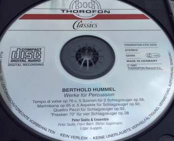 CD Bertold Hummel: Werke Für Percussion