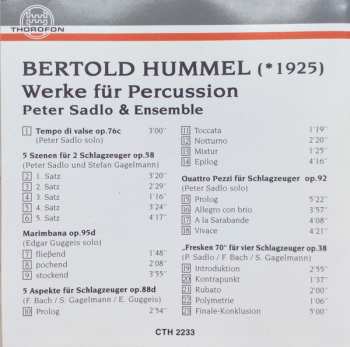 CD Bertold Hummel: Werke Für Percussion