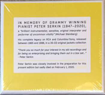35CD/Zestaw pudełkowy Peter Serkin: The Complete RCA Album Collection