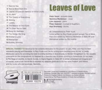CD Peter Vuust Quartet: Leaves Of Love DIGI