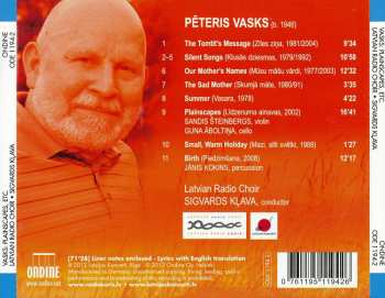 CD Pēteris Vasks: Plainscapes
