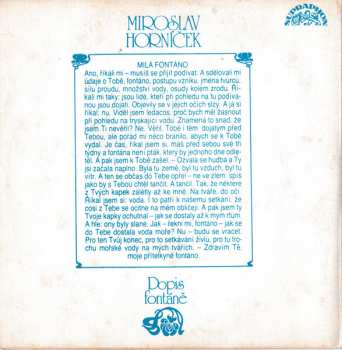 SP Petr Hapka: Hudba Pro Fontánu / Dopis Fontáně